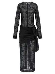 Alessandra Rich Lace Bustier Dress