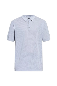 Allsaints Aubrey Textured Polo Shirt