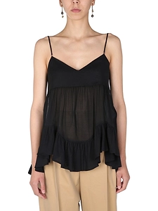 Alexander Mcqueen Sheer Panelled Cami Top