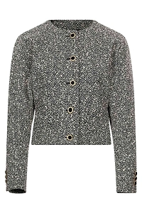 Alessandra Rich Melange Sequin Tweed Jacket