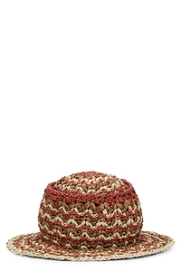 Alberta Ferretti Wide-Brim Woven Hat