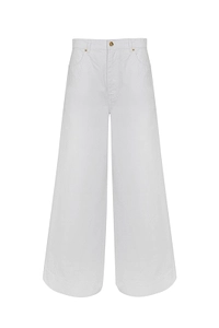 Alberta Ferretti Wide Leg Denim Trousers