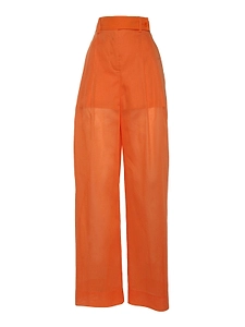 Alberta Ferretti Wide-Leg Pleated Trousers