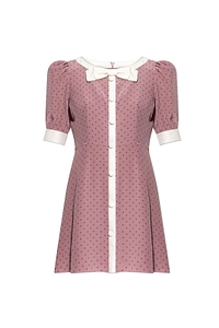 Alessandra Rich Polka-Dot Mini Dress