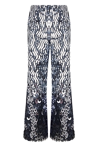Alberta Ferretti Wide-Leg Sequined Pants
