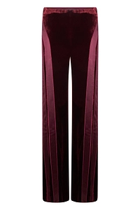 Alberta Ferretti Wide-Leg Velvet Pants