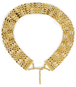 Alberta Ferretti Wide Link Choker Necklace