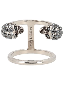 Alexander Mcqueen Skull Embellished Ring