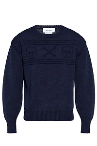 Alexander Mcqueen Skull Crewneck Knit Sweater