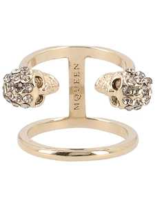 Alexander Mcqueen Skull Embellished Ring