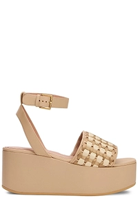 Alberta Ferretti Woven Platform Sandals