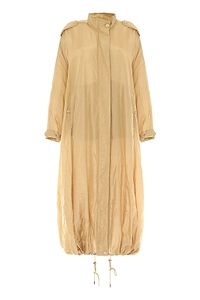 Alberta Ferretti Zip-Front Drawstring Coat