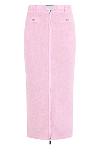 Alessandra Rich Ribbed Midi Knitted Skirt
