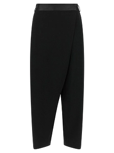 Alberto Biani Asymmetric Panel Cropped Pants