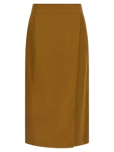 Alberto Biani Asymmetric Wrap Midi Skirt