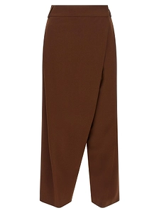 Alberto Biani Asymmetric Wrap Cropped Pants