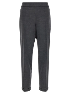 Alberto Biani Cropped Turn-Up Pants