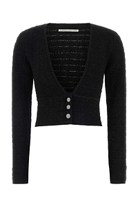 Alessandra Rich Sequined Cropped Cardigan
