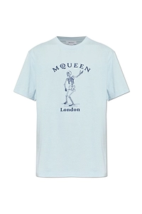 Alexander Mcqueen Skull Printed Crewneck T-Shirt