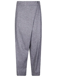Alberto Biani Speckled Tapered Pants