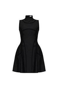 Alexander Mcqueen Sleeveless Mock-Neck Dress