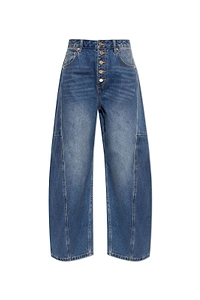 Allsaints Carter Button Wide-Leg Jeans