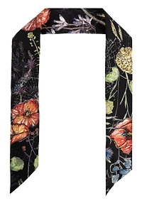 Alexander Mcqueen Spider Floral Scarf