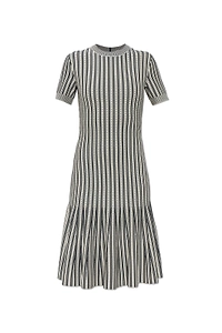 Alexander Mcqueen Striped Knit Dress