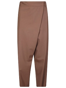 Alberto Biani Tapered Wrap-Front Pants