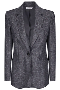 Alberto Biani Textured Single-Breasted Blazer