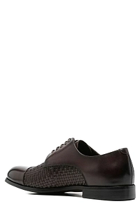 Alberto Gozzi Woven Panel Derby Shoes