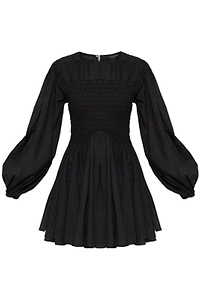 Allsaints Chia Smocked Mini Dress