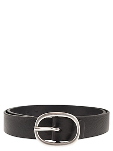 Alberto Luti Oval Buckle Leather Belt
