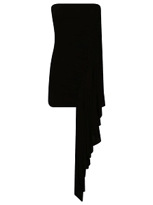 Alexander Wang Asymmetric Ruched Strapless Mini Dress