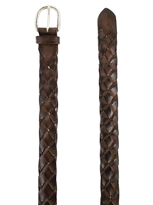 Alberto Luti Treccia Braided Leather Belt