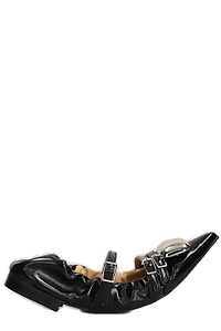 Alchimia Buckle-Detail Embellished Ballet Flats