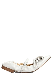 Alchimia Buckle-Detail Embellished Ballet Flats