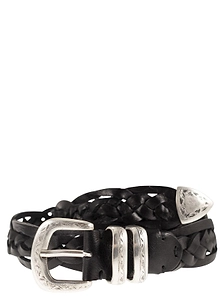 Alberto Luti Treccia Giulia Braided Leather Belt