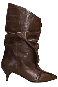 Alchimia Slouchy Pointed-Toe Kitten Heeled Boots