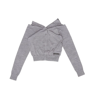 Alexander Wang Button-Front Long Sleeve Cardigan