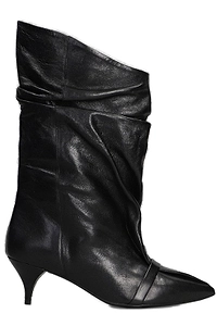 Alchimia Slouchy Pointed-Toe Kitten Heeled Boots