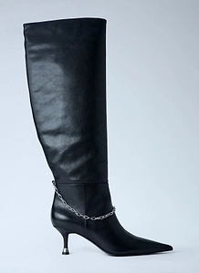 Alexander Wang Chain Detail Knee High Boots