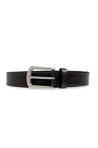 Allsaints Contrast Stitch Leather Belt