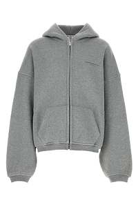 Alexander Wang Crystal Hotfix Zipped Hoodie