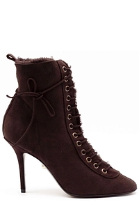 Aleví Milano Tapered Toe Lace-Up Ankle Boots