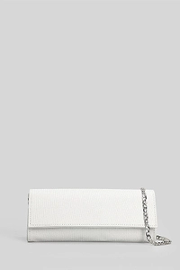 Aldo Castagna Foldover-Top Glittered Chained Clutch Bag