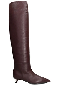Aleví Milano Pearl Heel Pointed-Toe Boots