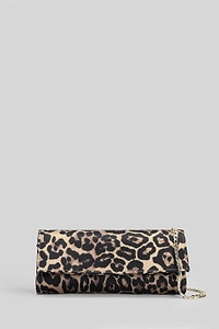 Aldo Castagna Foldover-Top Leopard Printed Clutch Bag