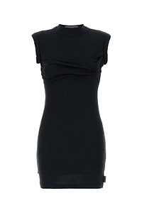Alexander Wang Draped Jersey Mini Dress