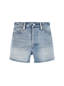 Alexander Wang Embellished Belt-Loop Denim Shorts